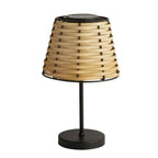 Rattan Weave Solar Table Lamp