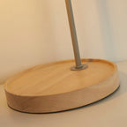 Industrial Grey & Wood Table Lamp