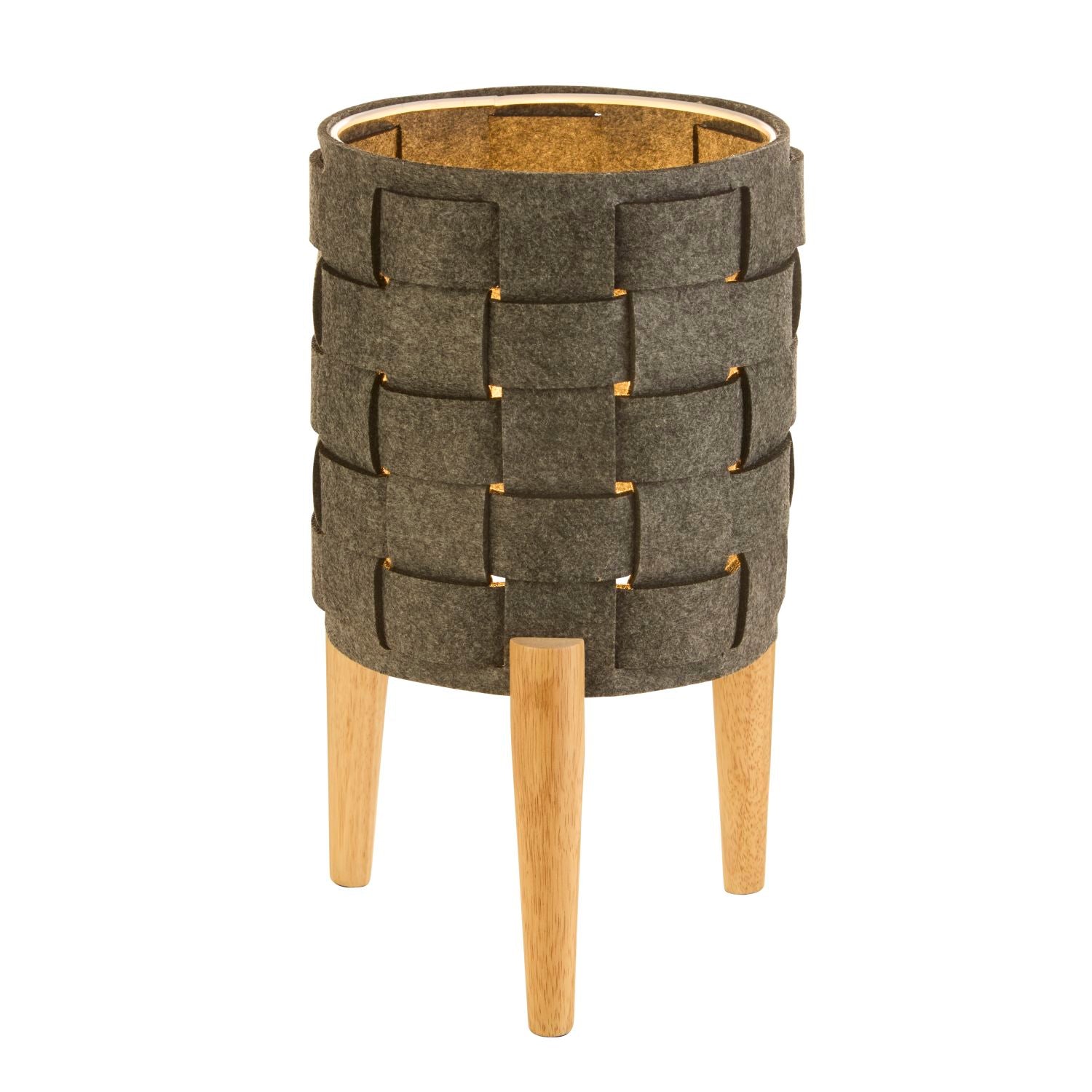 Felt Shade Grey Table Lamp