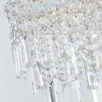 Large Vintage Clear Acrylic Chandelier Light Shade