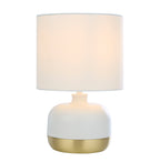 White & Gold Touch Table Lamp