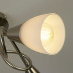 3 Light Satin Silver Ceiling Light