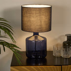Blue Glass Table Lamp