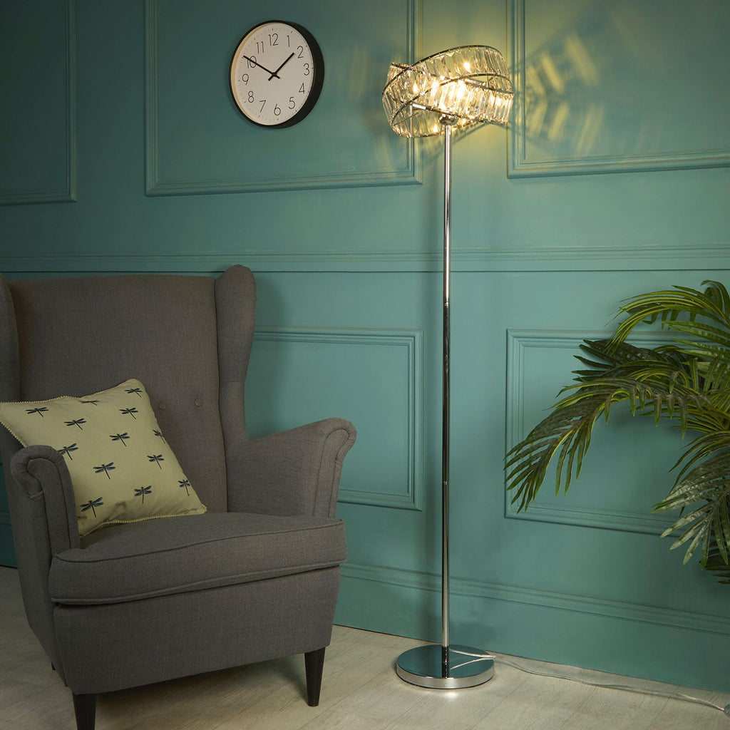 Vienna Acrylic Band Shade Floor Lamp