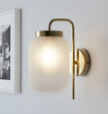 Flute Frosted Ribbed Acrylic Shade Wall Light
