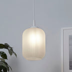 Flute Frosted Ribbed Acrylic Easy Fit Light Shade