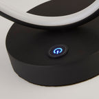 Orbit Glow Black LED Table Lamp