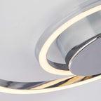 Orbit Glow Chrome LED Ceiling Flush Light