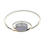 Orbit Glow Chrome LED Ceiling Flush Light