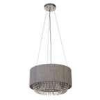 Luna Grey Ceiling Pendant Light with Acrylic Drops
