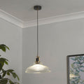 Clarity Ribbed Vintage Acrylic Pendant Light