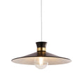 Noir Eclipse Black and Brass Easy Fit Light Shade