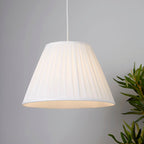 Twilight Tapered White Box Pleat Light Shade