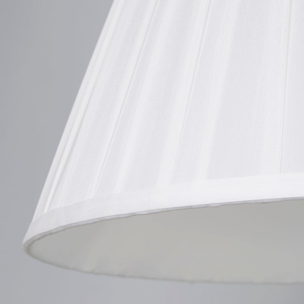 Twilight Tapered White Box Pleat Light Shade