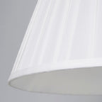 Twilight Tapered White Box Pleat Light Shade