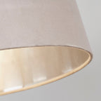 Mink Velour Velvet Tapered Drum Easy Fit Shade