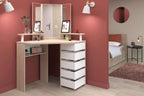 Corner Beauty Bar, White & Natural