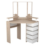 Corner Beauty Bar, White & Natural