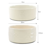 Scruffs Icon Cream Food & Drink Dog Bowl Set