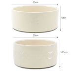Scruffs Icon Cream Food & Drink Dog Bowl Set