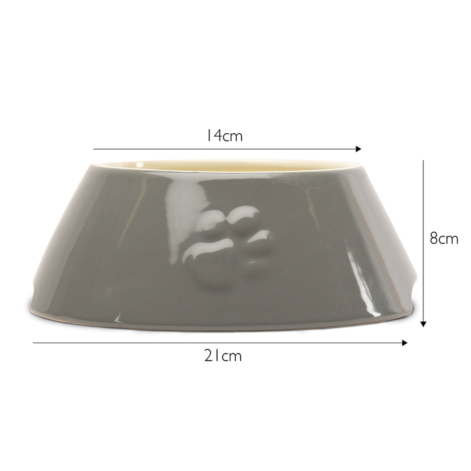 Scruffs Classic Grey 2 Piece Long Eared Dog Bowl Set