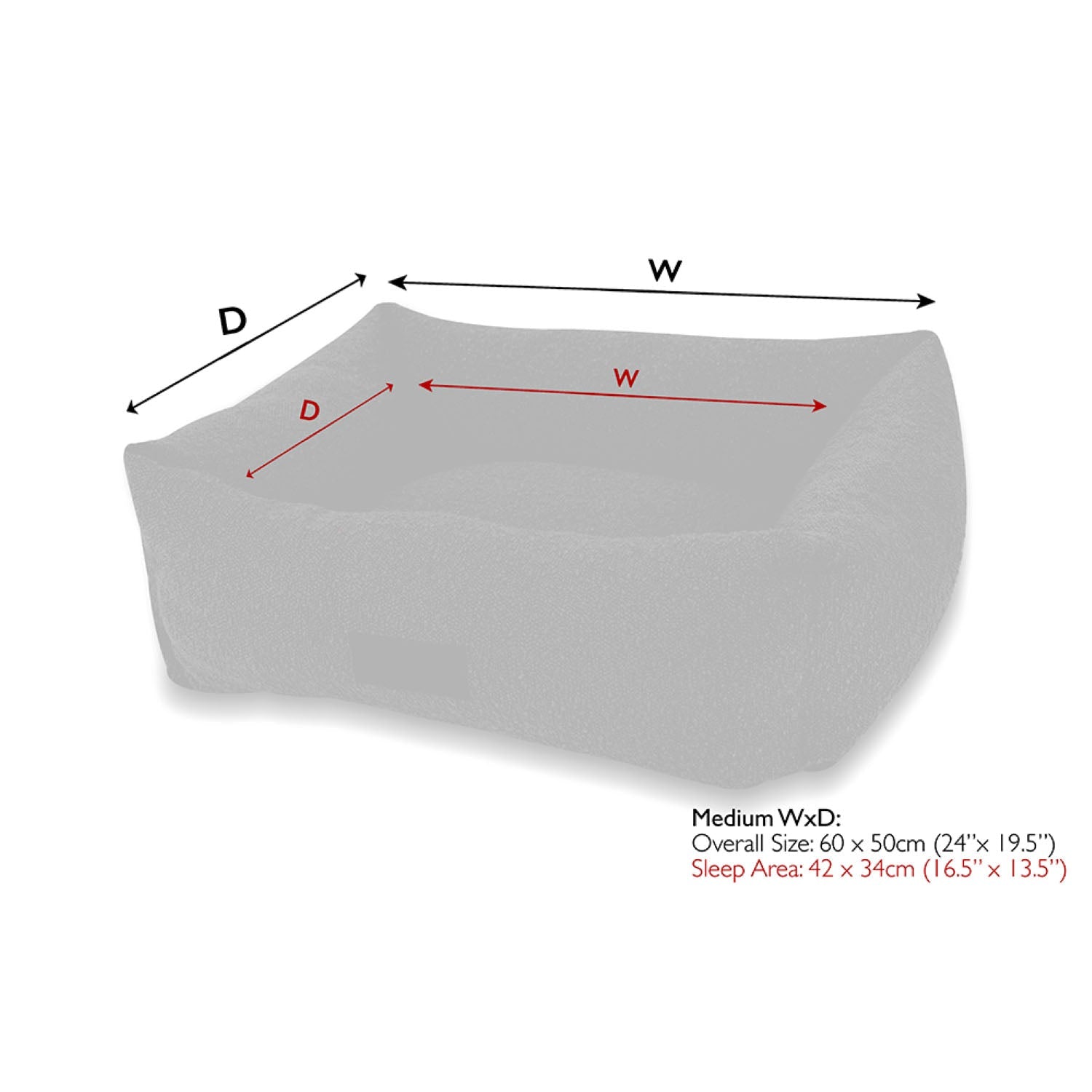 Scruffs Boucle Ivory Dog Bed