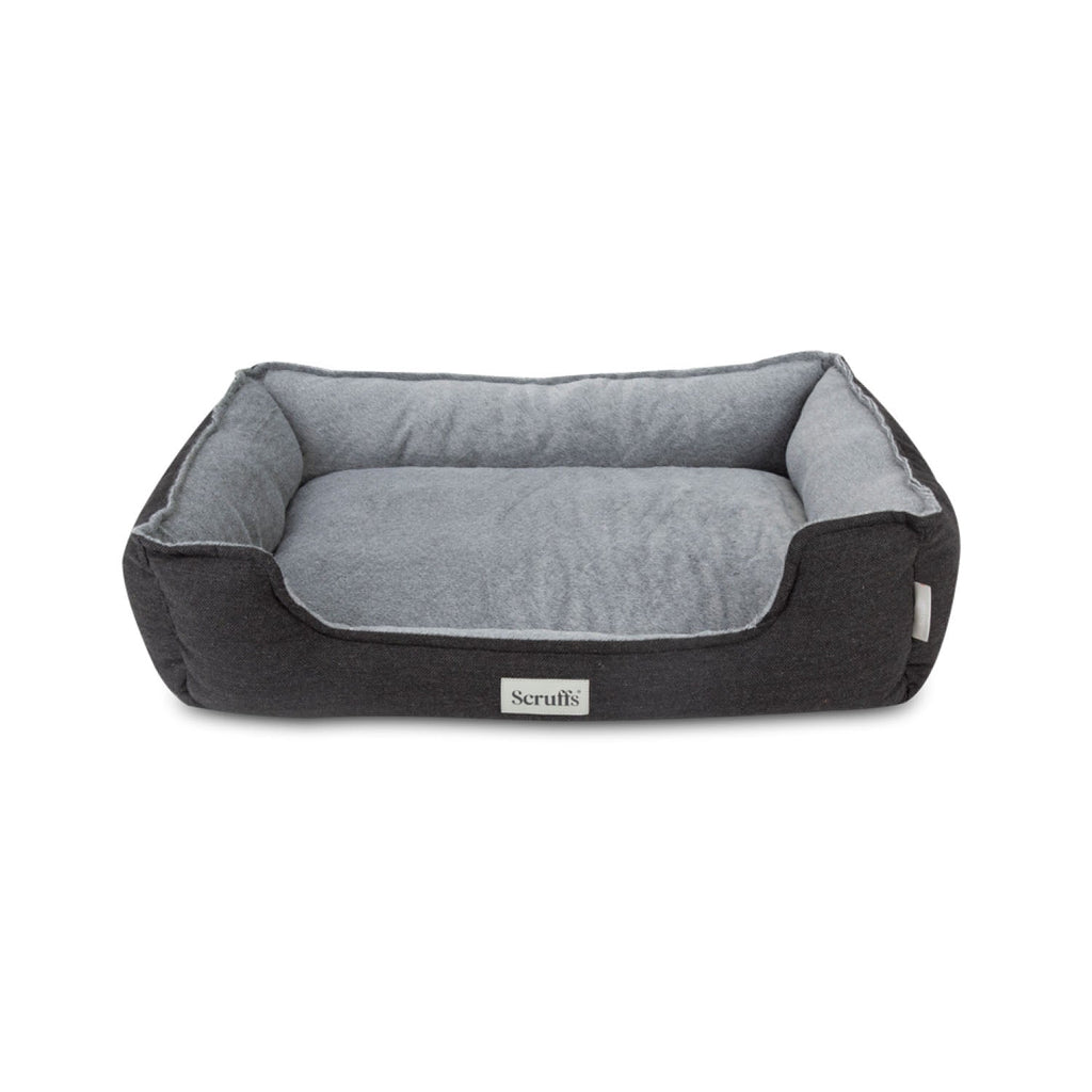 Scruffs Harvard Graphite Memory Foam Water Resistant Box Dog Bed