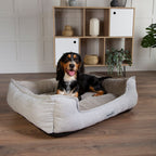 Scruffs Harvard Pearl Grey Memory Foam Water Resistant Box Dog Bed