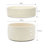 Scruffs Icon Cream Slow Feeder & Drink Bowl Set For Dogs
