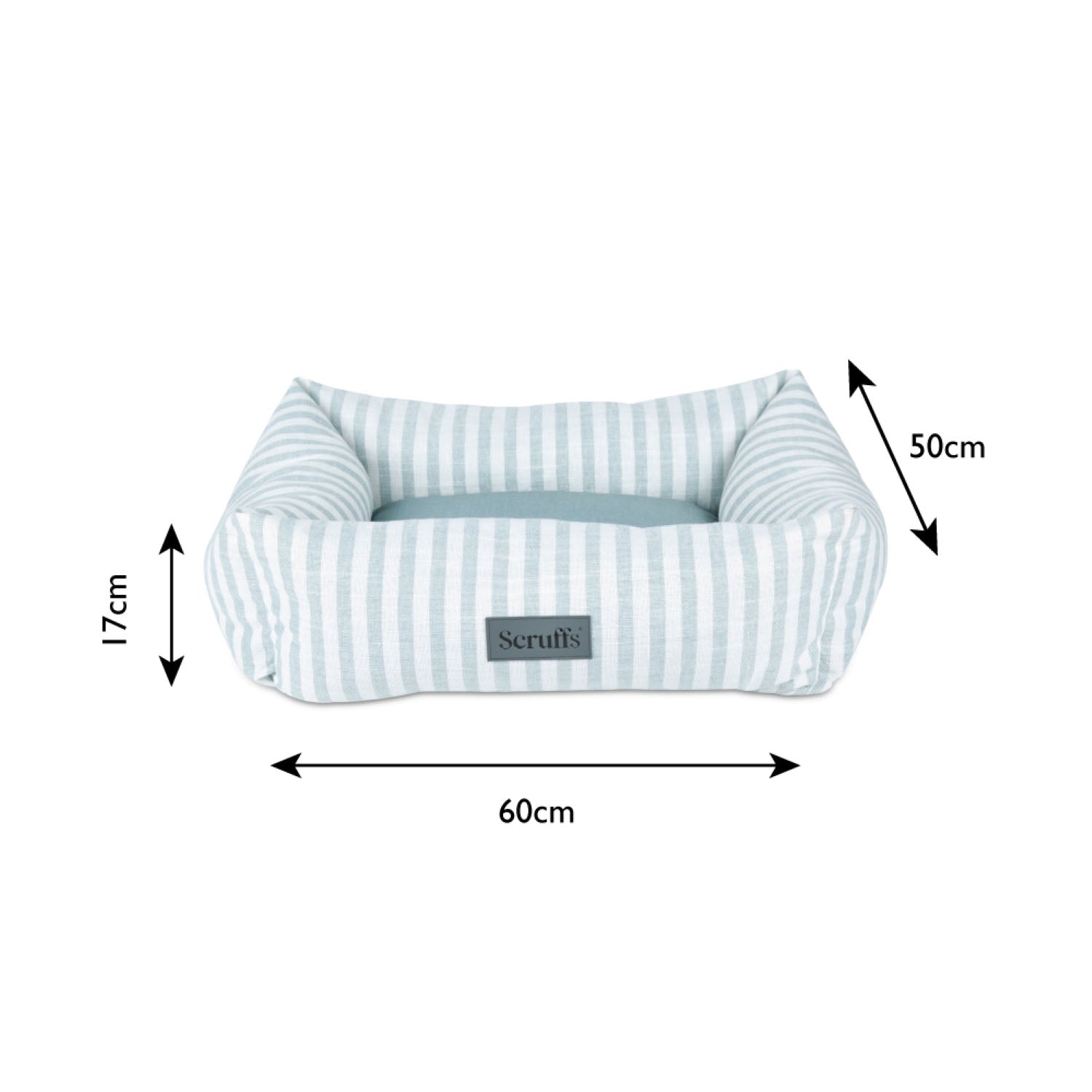 Scruffs Coastal Green Stripe Pet Dog Bed