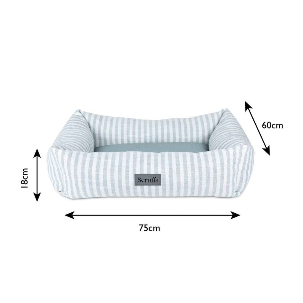 Scruffs Coastal Green Stripe Pet Dog Bed