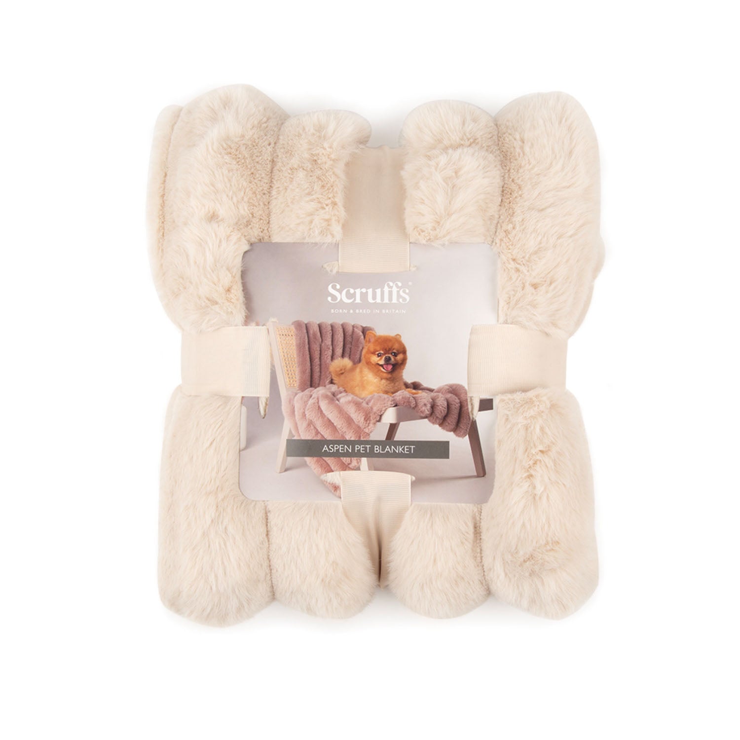 Scruffs Aspen Cream Faux Fur Pet Blanket