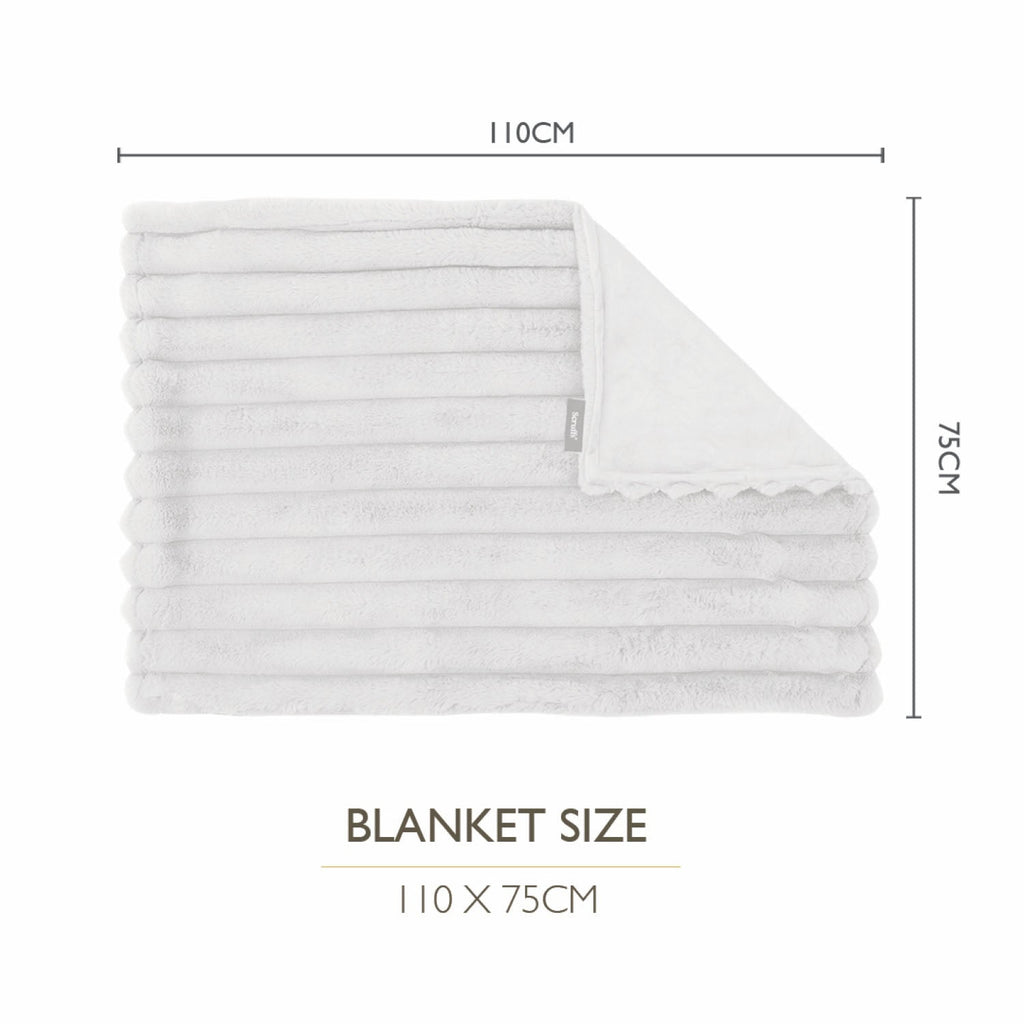 Scruffs Aspen Cream Faux Fur Pet Blanket