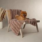Scruffs Aspen Taupe Faux Fur Pet Blanket
