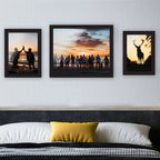 Assorted Photo Frames - Set of 10 Black | M&W