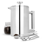 French Press Cafetiere Steel Coffee Maker 1500ml | M&W
