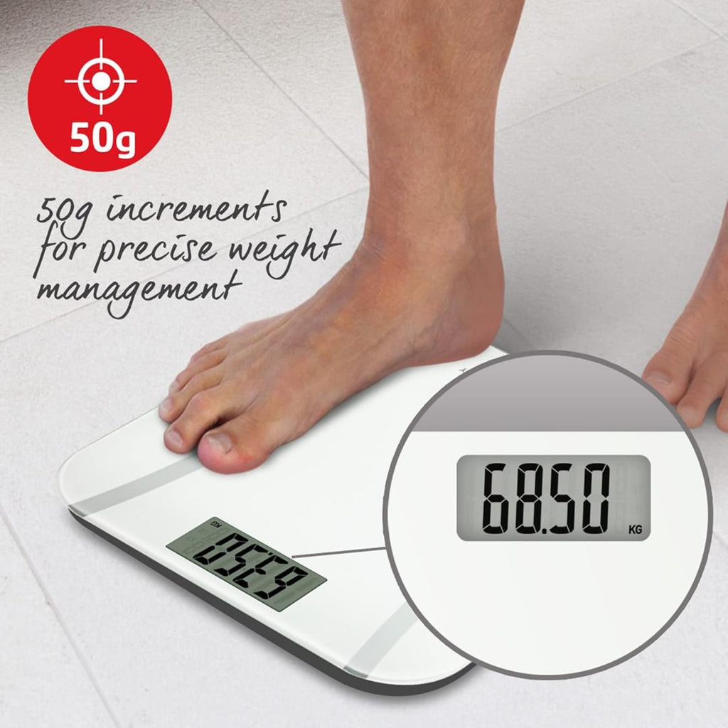 9073 WH3R17 Salter Ultimate Accuracy Bathroom Scale - Beales department store