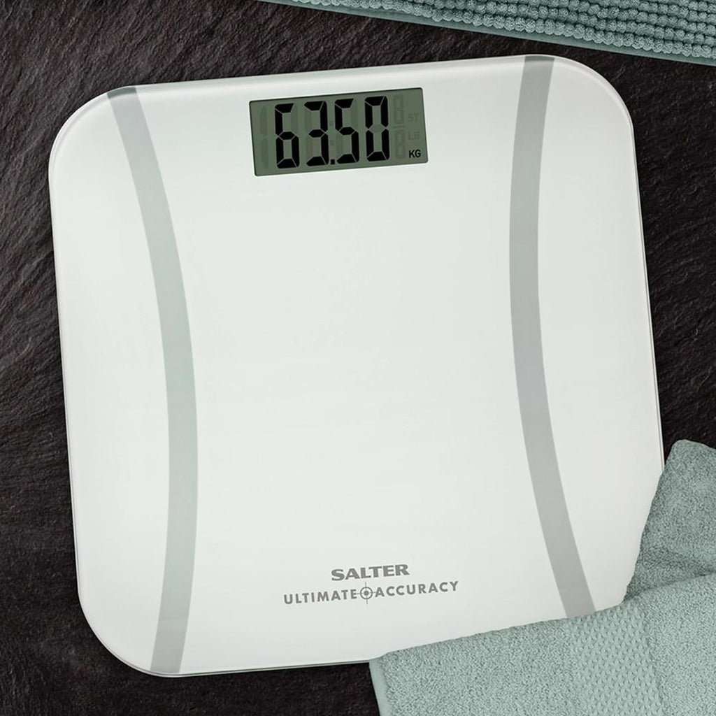 9073 WH3R17 Salter Ultimate Accuracy Bathroom Scale - Beales department store