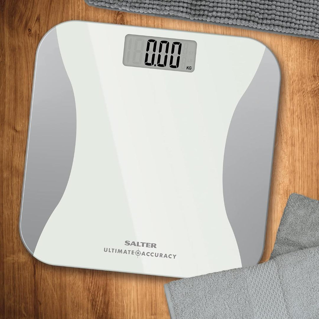 9073 WH3R17 Salter Ultimate Accuracy Bathroom Scale - Beales department store