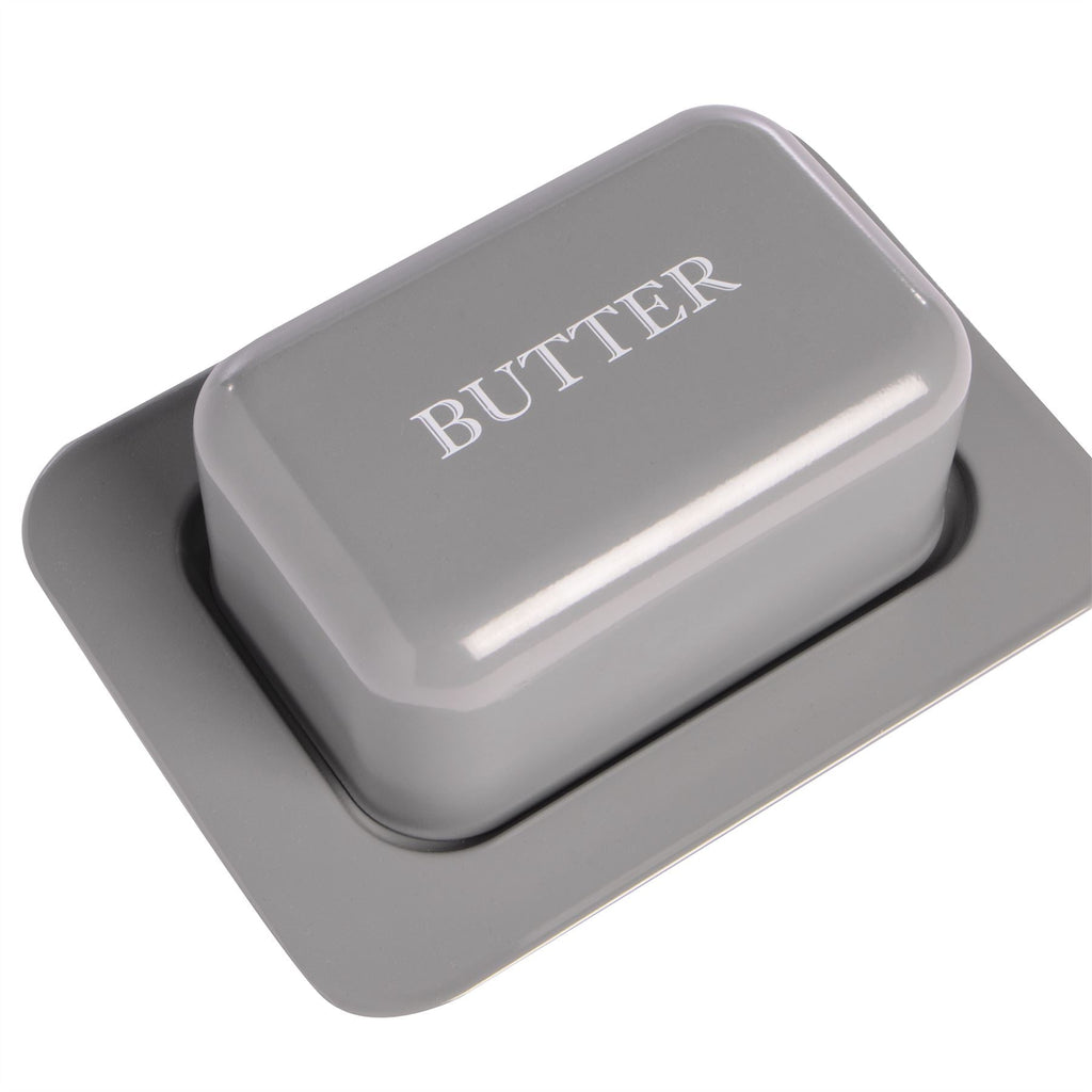 Butter Dish with Lid in Grey | M&W