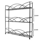 3 Tier Herb & Spice Rack Black | M&W