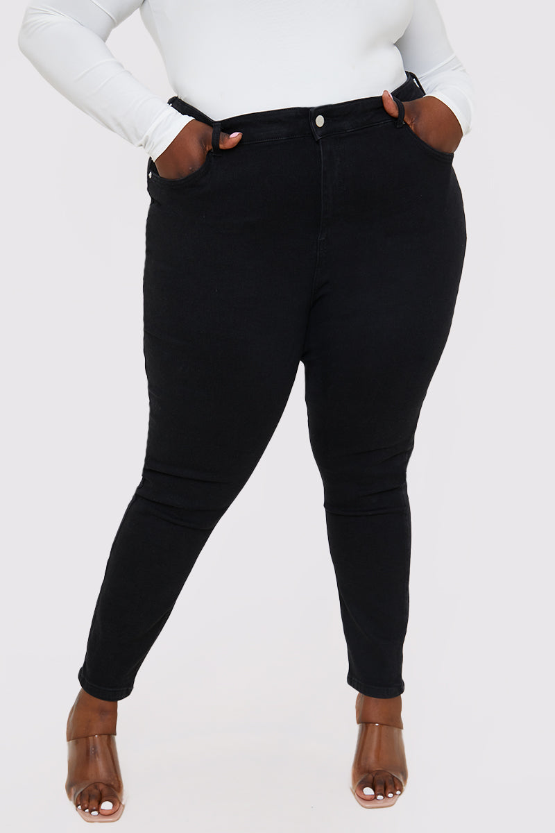 Stretch High Waisted Skinny Jeans