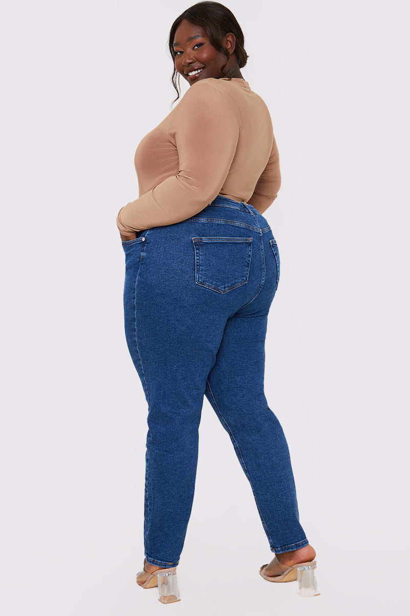 Stretch High Waisted Skinny Jeans