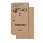 Wedding Invitations in Brown Kraft - Vintage Affair