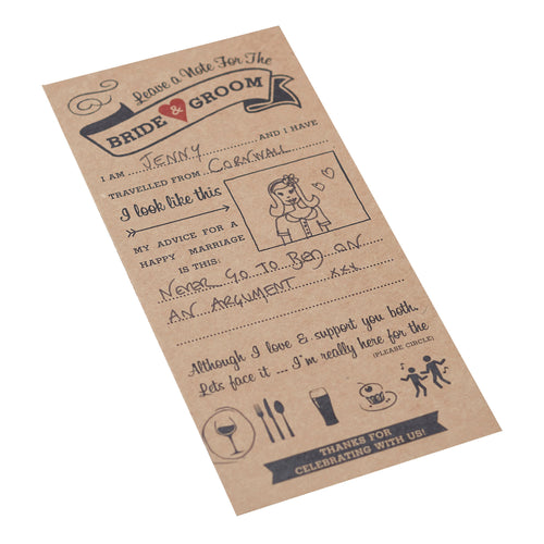 Advice For The Bride & Groom Cards