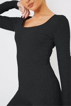 Long Sleeve Scoop Neck Unitard