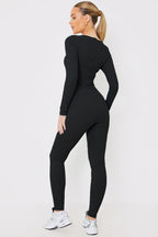 Long Sleeve Scoop Neck Unitard