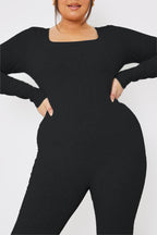 Long Sleeve Scoop Neck Unitard