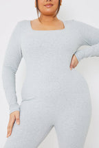 Long Sleeve Scoop Neck Unitard