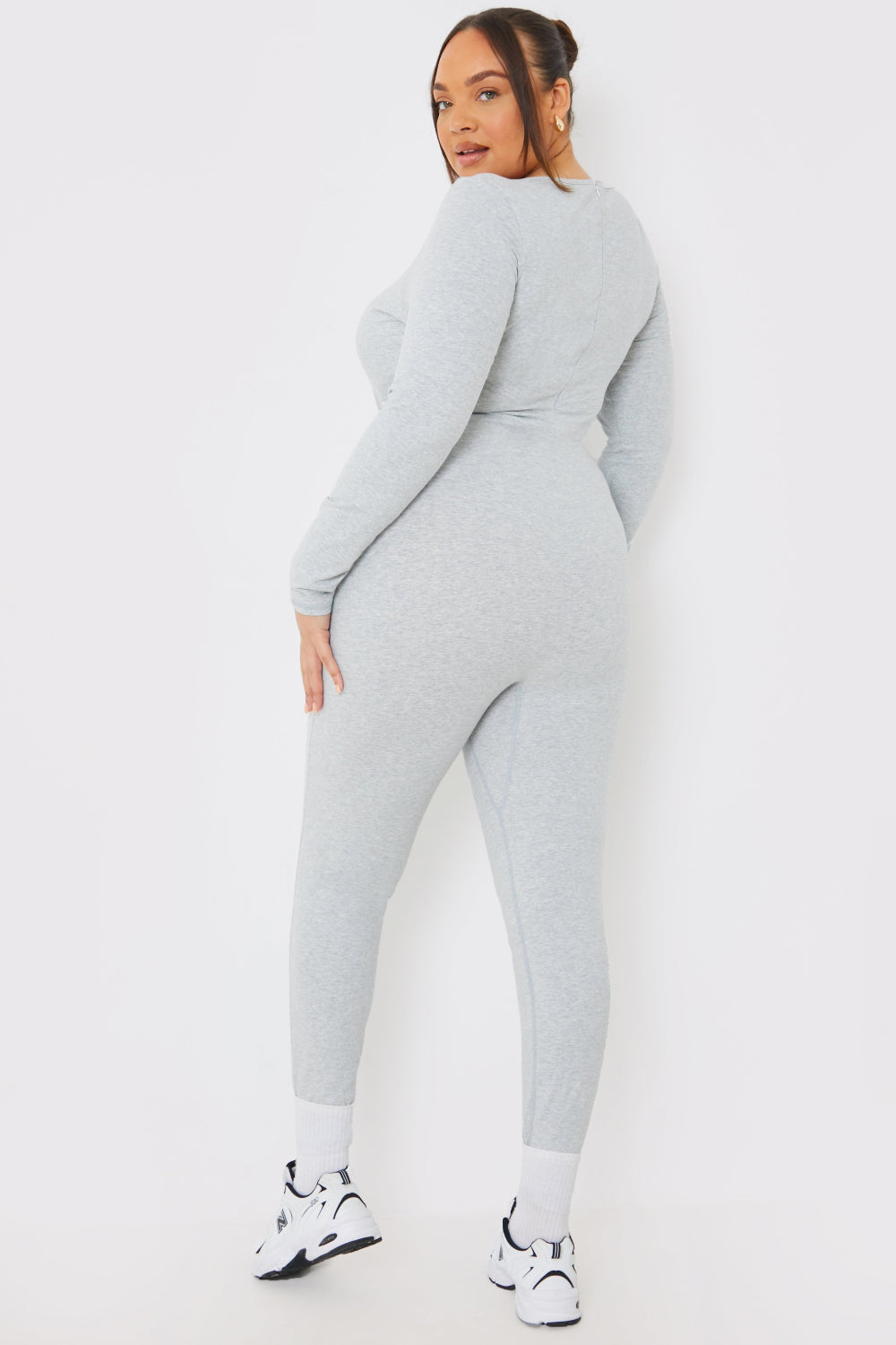 Long Sleeve Scoop Neck Unitard